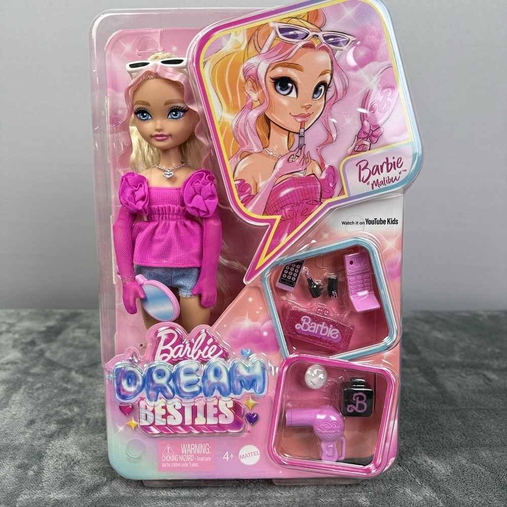Barbie Dream‎ Besties Malibu Doll New In Box Mattel Red Outfit Brunette Fashion